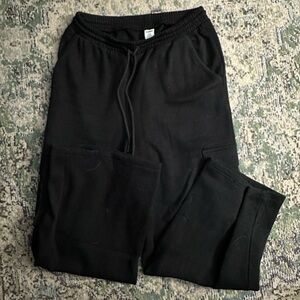Women’s Black Cargo Sweatpants